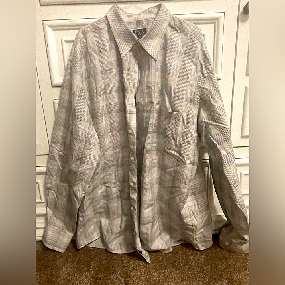Mens Jos A Bank Plaid Top